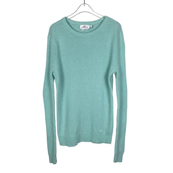 Vineyard Vines Cashmere Angora Blend Crewneck Sweater Preppy Classic Sz Medium - Picture 2 of 14